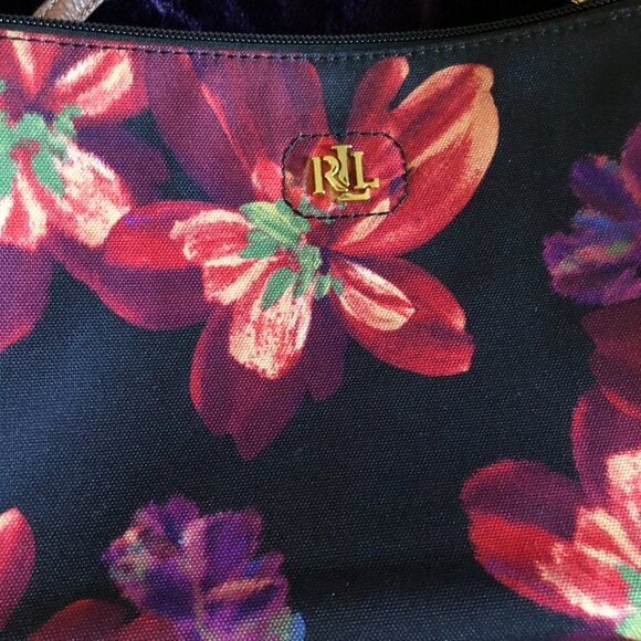 AUTHENTIC Ralph Lauren Shoulder Floral Purse. - Picture 2 of 12